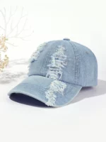 Baseball Caps Vintage Washed Distressed Cap Fashion Sports Denim Hats Plain women Men Dad Caps